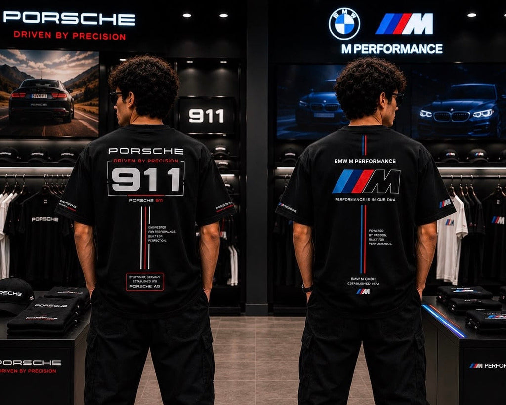 *COMBO OFFER*
BMW M Motorsport + Porsche 911 Oversized Tee_Black