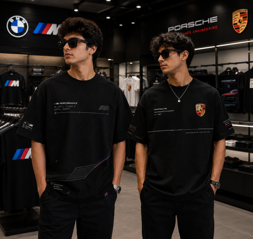 *COMBO OFFER*
BMW M Performance Oversized + Porsche 911 Performance Engineered - Black