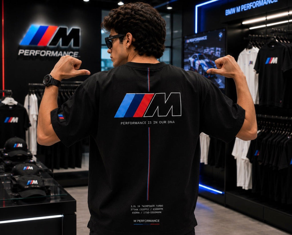 *COMBO OFFER*
BMW M Motorsport + Porsche 911 Oversized Tee_Black