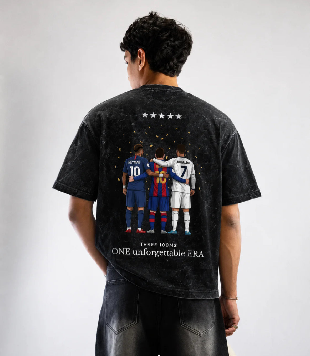 WEAR THE LEGEND! THREE ICONS OVERSIZED UNISEX TEE!