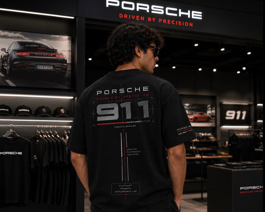 *COMBO OFFER*
BMW M Motorsport + Porsche 911 Oversized Tee_Black