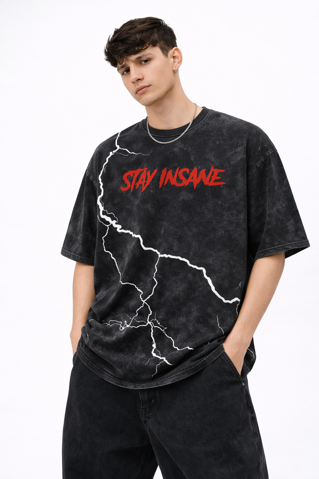 STAY INSANE – Lightning Disorder Tee