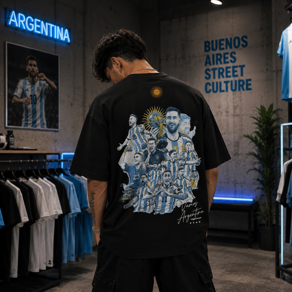 Argentina Oversized Football T-Shirt