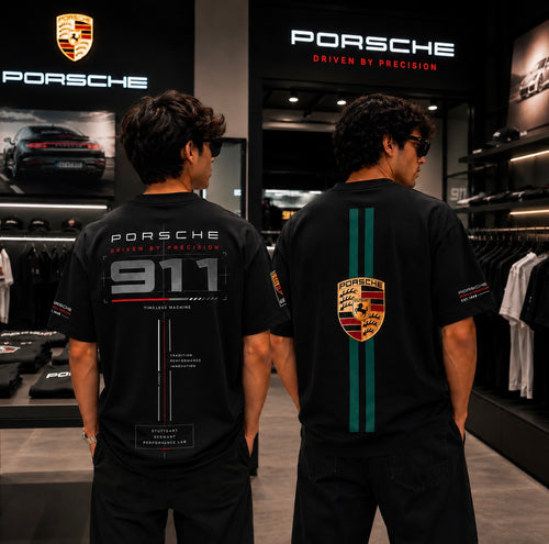 *COMBO OFFER*
Porsche 911 Heritage Black + Porsche 911 Oversized Tee Black
