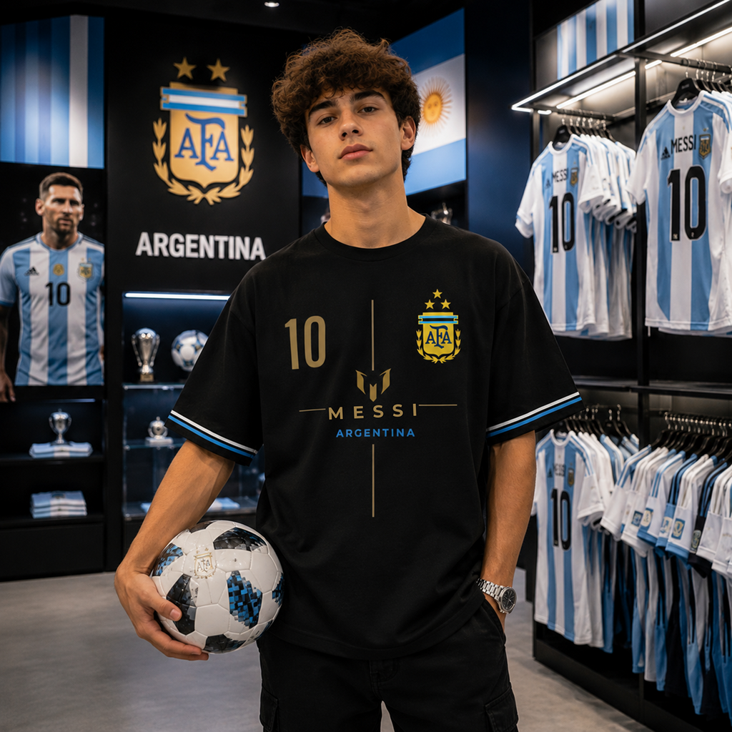 Messi argentina Oversized tshirt