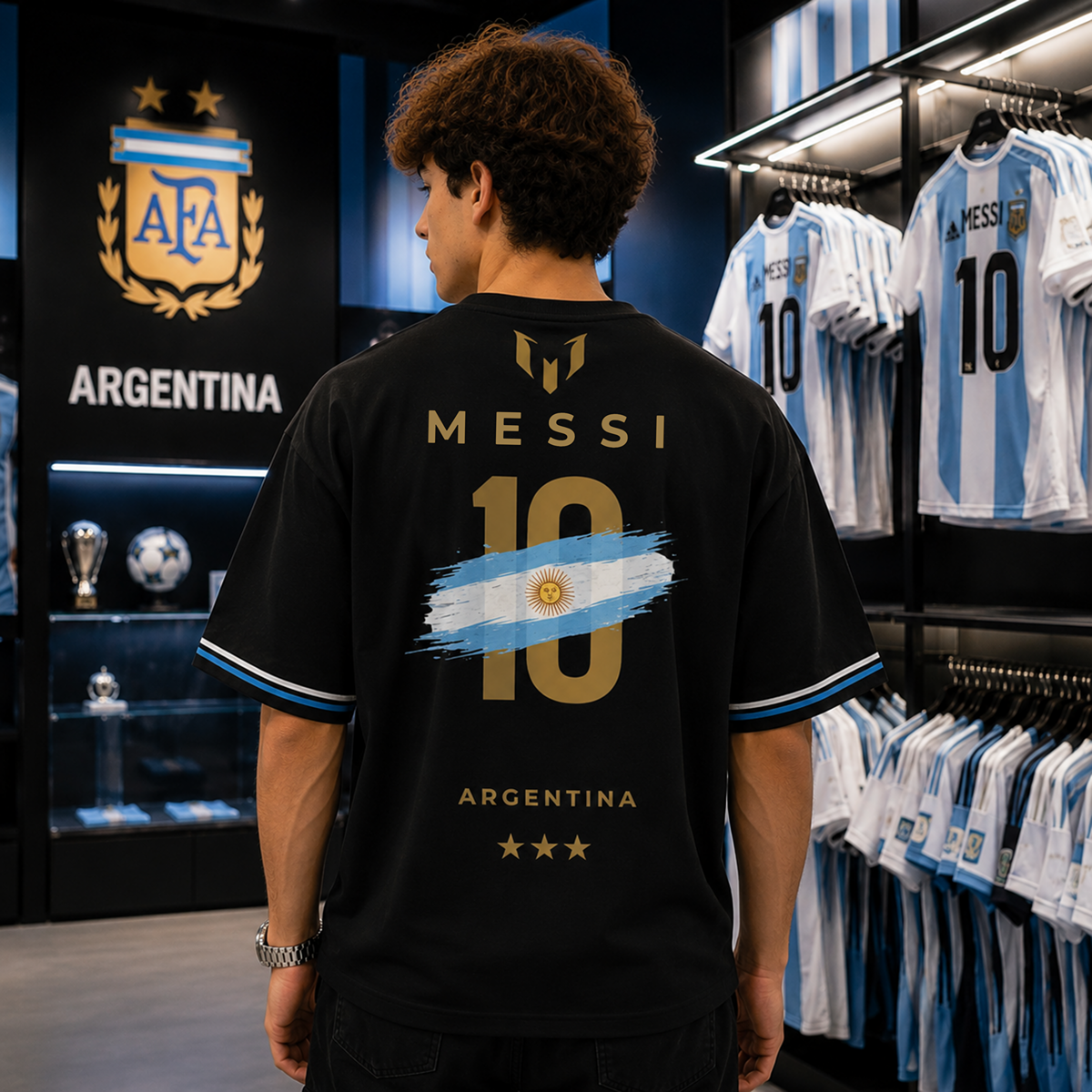 Messi argentina Oversized tshirt
