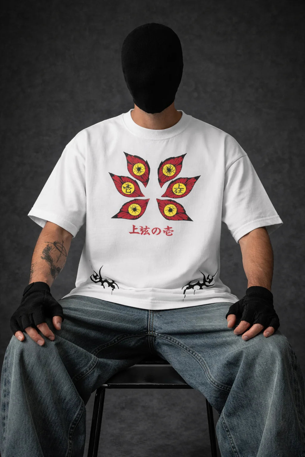 Six Eyes! Uchiha Oversized Tee